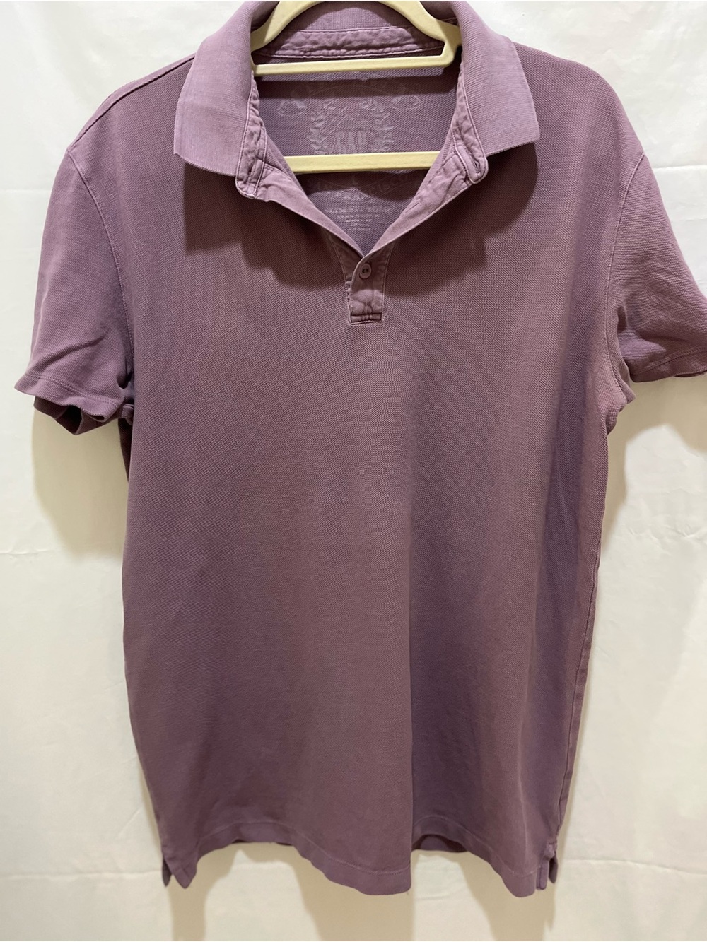 GAP Men's Plum Polo Shirt - Short Sleeve Cotton